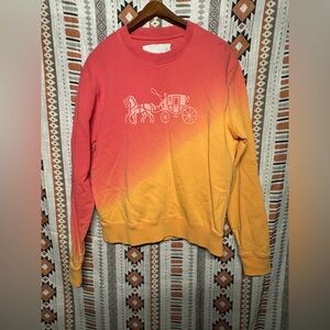 Coach ombre crew neck pullover